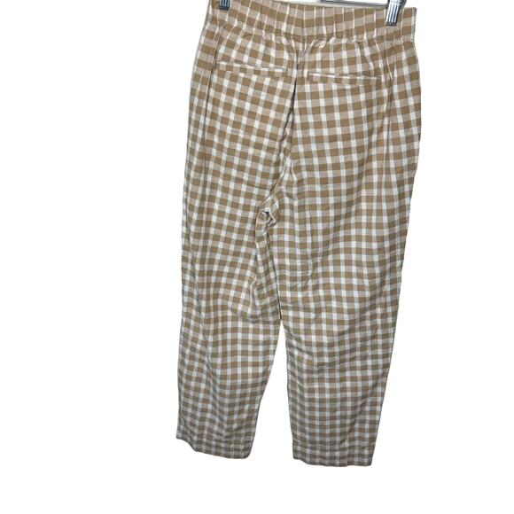 Ann Taylor LOFT Cream Light Brown Stretchy Waist Tapered Trouser Pants Women XS - Picture 5 of 8